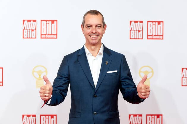 The Golden Steering Wheel 2021 Frank van Meel CEO BMW M on the red carpet at the Golden Steering Wheel award ceremony in the Axel Springer Tower in Berlin Copyright: xEventpressxGolejewskix