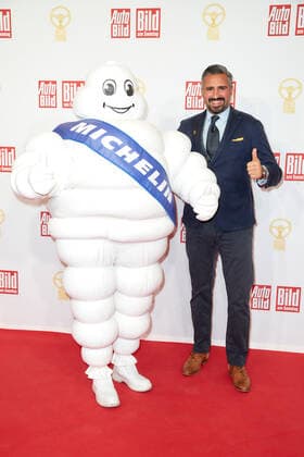 The Golden Steering Wheel 2021 Anish K Taneja President CEO Michelin Europe North on the red carpet at the Golden Steering Wheel award ceremony at the Axel Springer high-rise in Berlin Copyright: xEventpressxGolejewskix