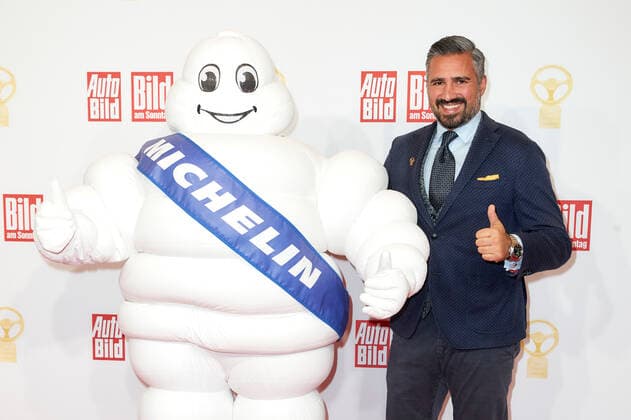 The Golden Steering Wheel 2021 Anish K Taneja President CEO Michelin Europe North on the red carpet at the Golden Steering Wheel award ceremony at the Axel Springer high-rise in Berlin Copyright: xEventpressxGolejewskix