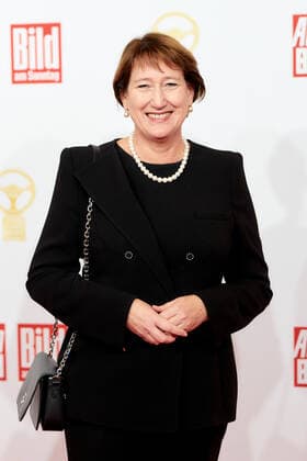 The Golden Steering Wheel 2021 VDA President Hildegard Müller on the red carpet at the Golden Steering Wheel awards ceremony in the Axel Springer Tower in Berlin Copyright: xEventpressxGolejewskix