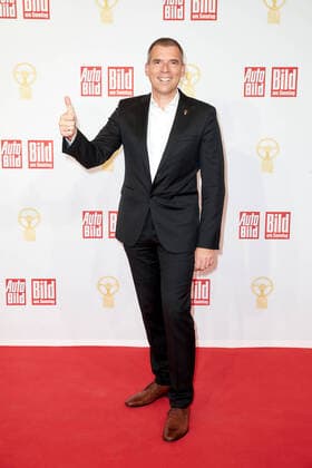 The Golden Steering Wheel 2021 AndrÃ Schmidt Managing Director Toyota Germany on the red carpet at the award ceremony of the Golden Steering Wheel in the Axel Springer skyscraper in Berlin Copyright: xEventpressxGolejewskix