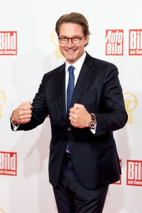 The Golden Steering Wheel 2021 Andreas Scheuer on the red carpet at the Golden Steering Wheel award ceremony in the Axel Springer Tower in Berlin Copyright: xEventpressxGolejewskix