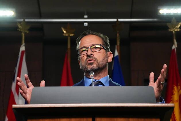 November 10, 2021, Ottawa, ON, CANADA: Bloc Quebecois Leader Yves-Francois Blanchet holds a press conference on Parliament Hill in Ottawa on Wednesday, Nov. 10, 2021. Ottawa CANADA  - ZUMAc35_ 20211110_zaf_c35_002 Copyright: xSeanxKilpatrickx