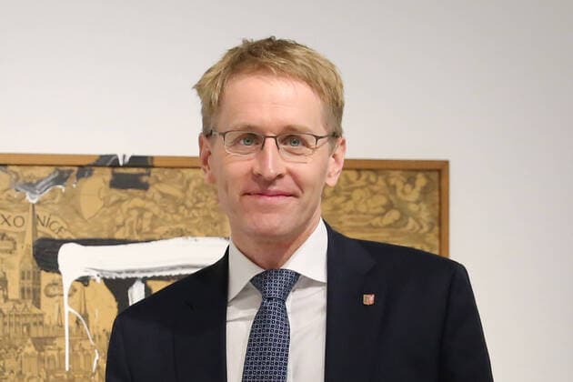 Portrait on Tuesday 09 11 2021 in the Rostock Kunsthalle by the Minister President of the State of Schleswig Holstein Daniel Günther