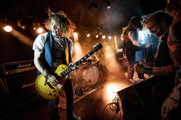 Orange Goblin live in Copenhagen, Denmark Copenhagen, Denmark. 11th, November 2021. The British heavy metal band Orange Goblin performs a live concert at BETA in Copenhagen. Here guitarist Joe Hoare is seen live on stage. Copenhagen Denmark  Copyright: xGonzalesxPhoto NikolajxBransholmx