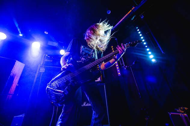 Orange Goblin live in Copenhagen, Denmark Copenhagen, Denmark. 11th, November 2021. The British heavy metal band Orange Goblin performs a live concert at BETA in Copenhagen. Here bass player Harry Armstrong is seen live on stage. Copenhagen Denmark  Copyright: xGonzalesxPhoto NikolajxBransholmx