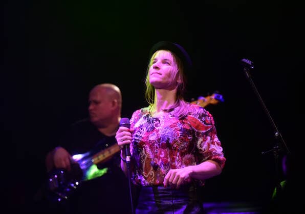 Singer Agnieszka Karas and frontman Piotr Gludkowski of Polish band The Muddlers perform during The Sumperk festival Blues Alive 2021 in Sumperk, Czech Republic, November 12, 2021. (CTKxPhoto LudekxPerina) CTKPhotoP2021111208819  LPE 010