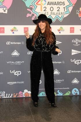 Singer Vanessa Martin at photocall for 40 Principales Music Awards in Mallorca, on Friday 11 November 2021 Cordon Press
