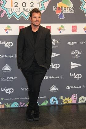 Singer Dani Martin at photocall for 40 Principales Music Awards in Mallorca, on Friday 11 November 2021 Cordon Press