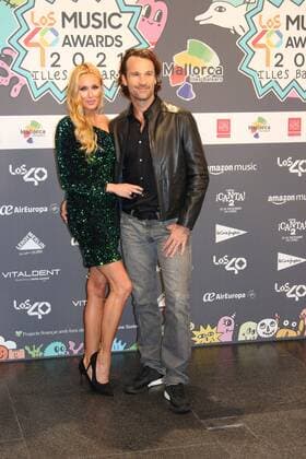 Carlos Moya and Carolina Cerezuela at photocall for 40 Principales Music Awards in Mallorca, on Friday 11 November 2021 Cordon Press
