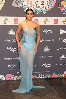 Singer Rosalia at photocall for 40 Principales Music Awards in Mallorca, on Friday 11 November 2021 Cordon Press