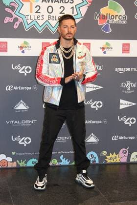at photocall for 40 Principales Music Awards in Mallorca, on Friday 11 November 2021 Cordon Press