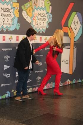 at photocall for 40 Principales Music Awards in Mallorca, on Friday 11 November 2021 Cordon Press