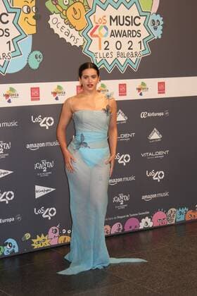 Singer Rosalia at photocall for 40 Principales Music Awards in Mallorca, on Friday 11 November 2021 Cordon Press