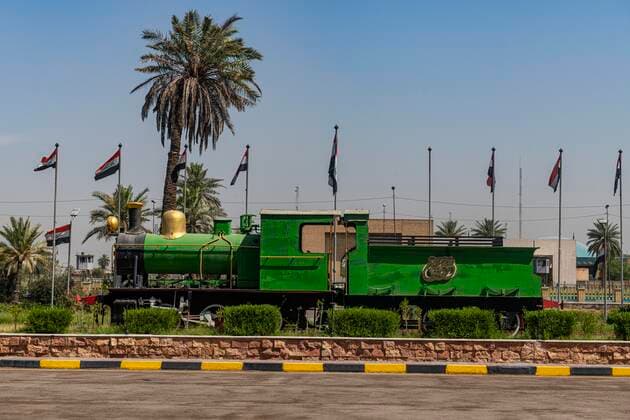 Alter Dampfzug, Hauptbahnhof Bagdad, Bagdad, Irak, Asien *** Old steam train, Baghdad main station, Baghdad, Iraq, Asia Copyright: imageBROKER/MichaelxRunkel iblrun07166880.jpg 