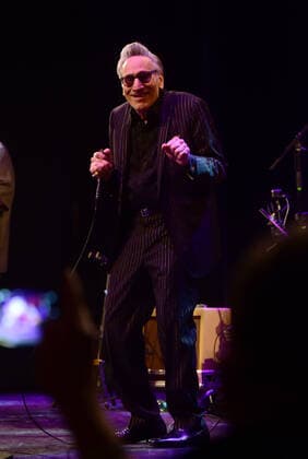 Singer Rick Estrin of Rick Estrin and The Nightcats music band performs during the 25th Blues Alive, blues & roots festival, on November 12, 2021, in Sumperk, Czech Republic. (CTKxPhoto LudekxPerina) CTKPhotoP2021111210606  LPE 046