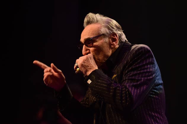 Singer Rick Estrin of Rick Estrin and The Nightcats music band performs during the 25th Blues Alive, blues & roots festival, on November 12, 2021, in Sumperk, Czech Republic. (CTKxPhoto LudekxPerina) CTKPhotoP2021111210631  LPE 049