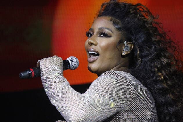 American singer Victoria Monte performs on stage during the Day N Vegas Music Festival at the Las Vegas Festival Grounds in Las Vegas, Nevada on Saturday, November 13, 2021.  LAV20211113101 JAMESxATOA