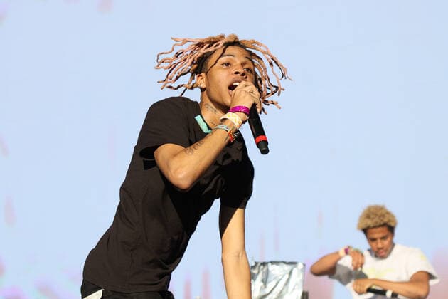 SoFaygo performs on stage during the Day N Vegas Music Festival at the Las Vegas Festival Grounds in Las Vegas, Nevada on Saturday, November 13, 2021.  LAV2021111318 JAMESxATOA