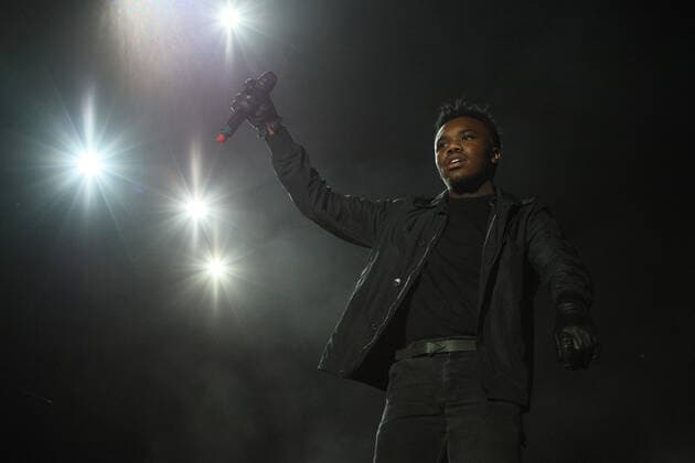 California rapper Baby Keem performs on stage during the Day N Vegas Music Festival at the Las Vegas Festival Grounds in Las Vegas, Nevada on Saturday, November 13, 2021.  LAV2021111347 JAMESxATOA