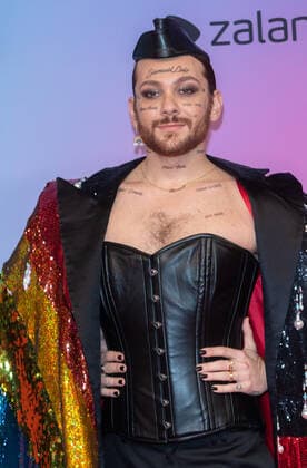 November 14, 2021, Budapest, Hungary: Riccardo Simonetti attends the 2021 MTV EMAs, Europe Music Awards, at Papp Laszlo Budapest Sports Arena in Budapest, Hungary, on 14 November 2021. Photo: Budapest Hungary - ZUMAm179 20211114_zep_m179_026 Copyright: xAlecxMichaelx