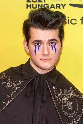 November 14, 2021, Budapest, Hungary: Gjon s Tears attends the 2021 MTV EMAs, Europe Music Awards, at Papp Laszlo Budapest Sports Arena in Budapest, Hungary, on 14 November 2021. Photo: Budapest Hungary - ZUMAm179 20211114_zep_m179_033 Copyright: xAlecxMichaelx