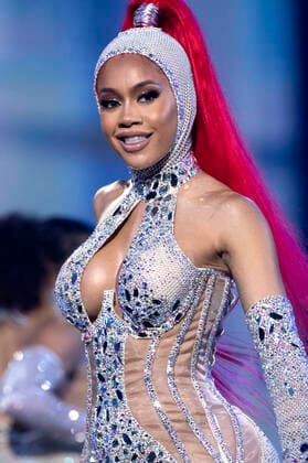 Saweetie at the MTV European Music Awards 2021 ceremony at Laszlo Papp Sports Arena Budapest, 14 11 2021. Foto:xR.xWagnerx xFuturexImage