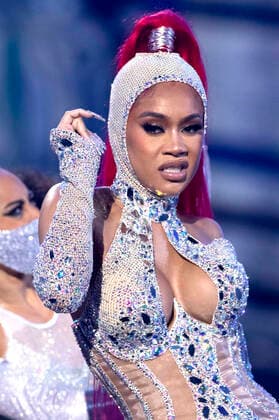 Saweetie at the MTV European Music Awards 2021 ceremony at Laszlo Papp Sports Arena Budapest, 14 11 2021. Foto:xR.xWagnerx xFuturexImage