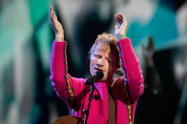 Ed Sheeran at the MTV European Music Awards 2021 at the Laszlo Papp Sports Arena Budapest, 14 11 2021 Foto:xR.xWagnerx xFuturexImage