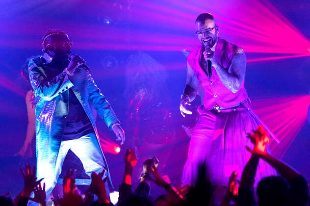 Maluma at the MTV European Music Awards 2021 at the Laszlo Papp Sports Arena Budapest, 14 11 2021 Foto:xR.xWagnerx xFuturexImage