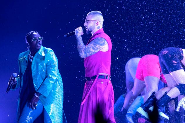 Maluma at the MTV European Music Awards 2021 at the Laszlo Papp Sports Arena Budapest, 14 11 2021 Foto:xR.xWagnerx xFuturexImage