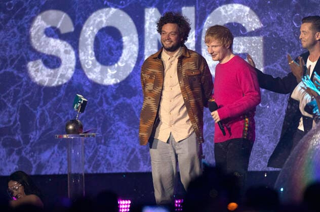 Ed Sheeran at the MTV European Music Awards 2021 at the Laszlo Papp Sports Arena Budapest, 14 11 2021 Foto:xR.xWagnerx xFuturexImage