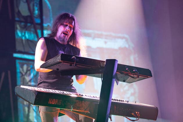 Nightwish live in Oslo, Norway Oslo, Norway. 14th, November 2021. Nightwish, the Finnish symphonic metal band, performs a live concert at Oslo Spektrum in Oslo. Here musician Tuomas Holopainen is seen live on stage. Oslo Norway  Copyright: xGonzalesxPhoto Per-OttoxOppix