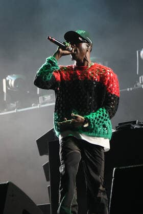 Day N Vegas Music Festival in Las Vegas, Joey Badass Konzert American rapper Joey Badass performs on stage during the Day N Vegas Music Festival at the Las Vegas Festival Grounds in Las Vegas, Nevada on Sunday, November 14, 2021.  LAV2021111440 JAMESxATOA