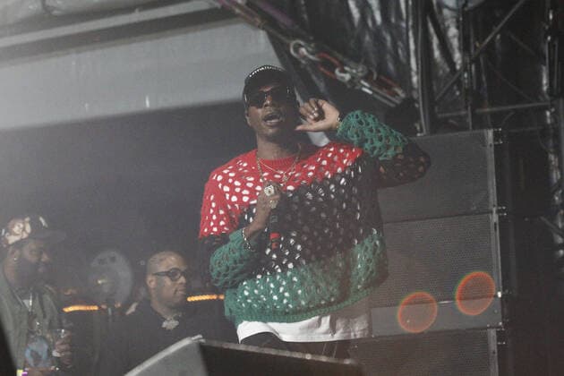 Day N Vegas Music Festival in Las Vegas, Joey Badass Konzert East Coast rapper Joey Badass performs on stage during the Day N Vegas Music Festival at the Las Vegas Festival Grounds in Las Vegas, Nevada on Sunday, November 14, 2021.  LAV2021111452 JAMESxATOA