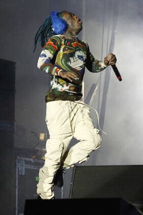 Musical artist Lil Uzi Vert performs on stage during the Day N Vegas Music Festival at the Las Vegas Festival Grounds in Las Vegas, Nevada on Sunday, November 14, 2021.  LAV2021111461 JAMESxATOA