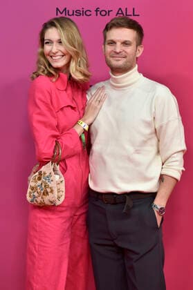 Bogi Puskas Dallos and Peter Puskas at the MTV European Music Awards 2021 ceremony at Laszlo Papp Sports Arena Budapest, 14 11 2021 Foto:xH.xZwanzigerx xFuturexImage