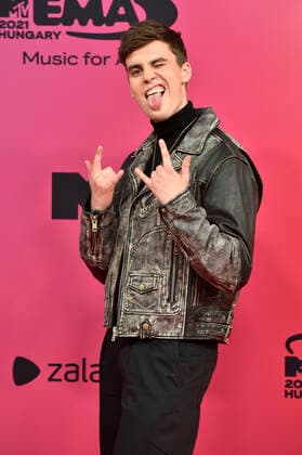 JC Stewart at the MTV European Music Awards 2021 at Laszlo Papp Sports Arena Budapest, 14 11 2021 Foto:xH.xZwanzigerx xFuturexImage