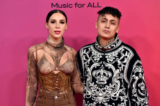 Akasha and Aleman at the MTV European Music Awards 2021 at Laszlo Papp Sports Arena Budapest, 14 11 2021 Foto:xH.xZwanzigerx xFuturexImage