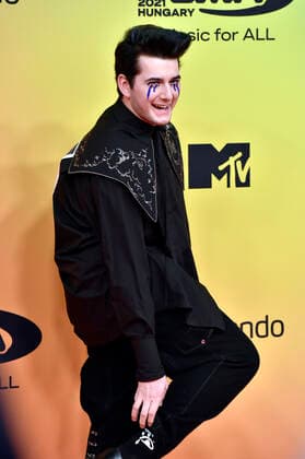 Gjon s Tears at the MTV European Music Awards 2021 at Laszlo Papp Sports Arena Budapest, 14 11 2021 Foto:xH.xZwanzigerx xFuturexImage