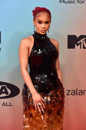 Saweetie at the MTV European Music Awards 2021 ceremony at Laszlo Papp Sports Arena Budapest, 14 11 2021. Foto:xH.xZwanzigerx xFuturexImage