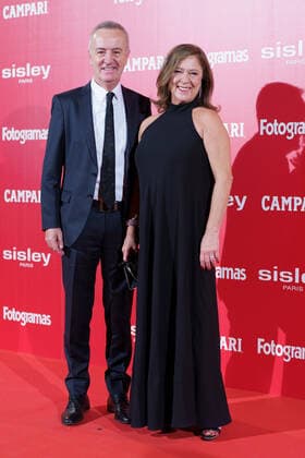 November 15, 2021, Madrid, Spain: Carlos Hipolito and Mapi Sagaseta attend the red carpet of the Fotogramas de Plata film awards at the Casino de Madrid. Madrid Spain - ZUMAs197 20211115_zaa_s197_166 Copyright: xAtilanoxGarciax