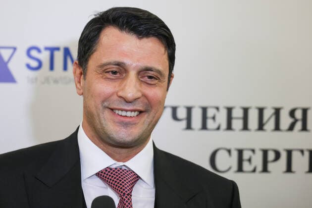 MOSCOW, RUSSIA â€“ NOVEMBER 15, 2021: STMEGI International Charitable Foundation of Mountain Jews President, businessman German Zakharyayev attends a ceremony to present the Sergei Vainshtein Prize at the Ukraina Hotel. Established by the STMEGI International Charitable Foundation of Mountain Jews in 2015, the prize is awarded for contributions to preserving and developing culture of Mountain Jews. The prize is named after Sergei Vainshtein, historian and cultural anthropologist, specialist in the field of Judaism and ethnography of the peoples of the Caucasus. Anton Novoderezhkin TASS  TS11805E
