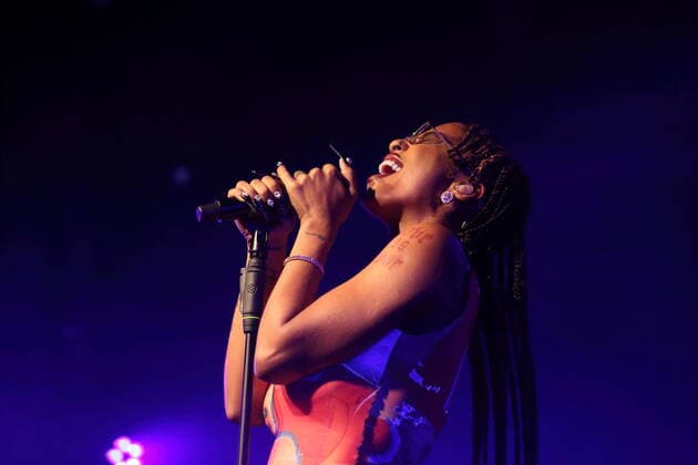 Diana De Brito aka IAMDDB at a concert at the Astra Kulturhaus in Berlin, 15 November 2021 IAMDDB in Berlin