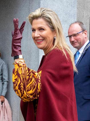 Entertainment Bilder des Tages 16-11-2021 Kootwijk Queen Maxima arriving for the Prince Bernhard Cultuurfonds Prize 2021 to IVN Nature Education in the former radio station Radio Kootwijk. Â  Copyright: xPPEx
