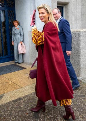 16-11-2021 Kootwijk Queen Maxima arriving for the Prince Bernhard Cultuurfonds Prize 2021 to IVN Nature Education in the former radio station Radio Kootwijk. Â  Copyright: xPPEx