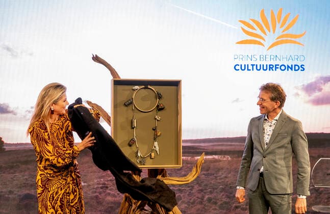 16-11-2021 Kootwijk Queen Maxima attend the Prince Bernhard Cultuurfonds Prize 2021 to Jelle de Jong of IVN Nature Education in the former radio station Radio Kootwijk. Â  Copyright: xPPEx