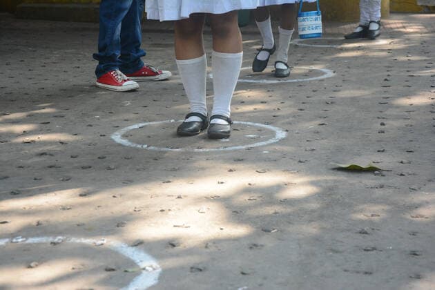 India: Schools reopen in West Bengal after 2 years due to Covid Students of IX, X, XI and XII will be allowed to attend face to face classes when schools reopen after a gap of almost two years due to the Covid-19 pandemic. Schools were shut for students since March-end last year following the pandemic and teaching was imparted on online mode. Kolkata West Bengal India Copyright: RahulxSadhukhan