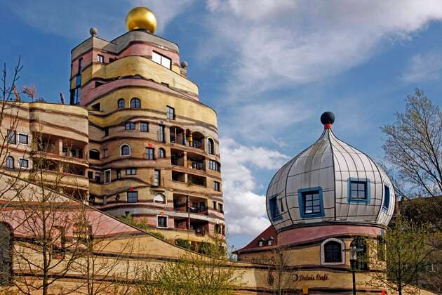 Waldspirale, Hundertwasser House, Darmstadt, Hesse, architect Friedensreich Hundertwasser, Germany, Europe Copyright: imageBROKER/F.xGierth iblgfr05307211.jpg