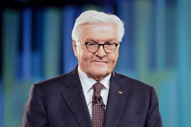 Presentation of the German Future Prize 2021, Prize of the Federal President for Technology and Innovation Current, 17 11 2021, Berlin, Frank Walter Steinmeier in portrait at the award ceremony at the German Future Prize 2021 at the award ceremony by the Federal President Berlin Berlin Germany
